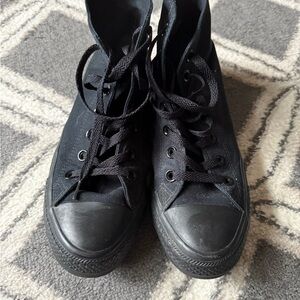 Black High-Top Sneakers